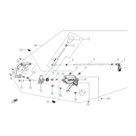 Механизм переключения передач для квадроцикла MOTO 600 EPS