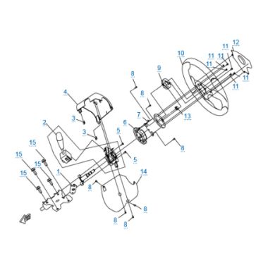 Запасные части для квадроциклов Рулевое управление 1