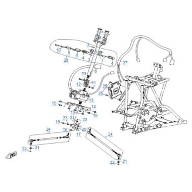 Запасные части для квадроциклов Рулевое управление (eps)