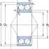 Двухрядные радиально-упорные шарикоподшипники 3203 ATN9 - фотография №2