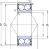 Двухрядные радиально-упорные шарикоподшипники 3302 A-2RS1 - фотография №2