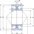 Двухрядные радиально-упорные шарикоподшипники 305256 D - фотография №2