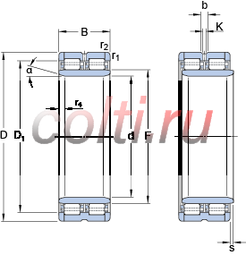 Двухрядные цилиндрические роликоподшипники BC2B 319584/HA1 - фотография №1