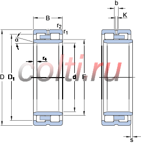 Двухрядные цилиндрические роликоподшипники BC2B 326064/HA1 - фотография №1