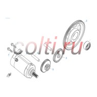 Шестерня (венец) ротора (+втулка+ подшипник) Х8 0800-0900A1