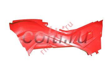 Накладка двигателя декоративная левая R40700016-02 Красный - фотография №1