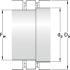 Однорядные цилиндрические роликоподшипники без внутреннего кольца RNU 1010 ECP - фотография №3