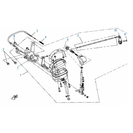 Механизм переключения передач для квадроцикла MOTO X6 EFI
