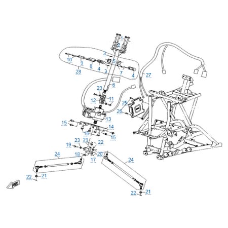 Рулевое управление (eps) для квадроцикла X5 H.O. EPS