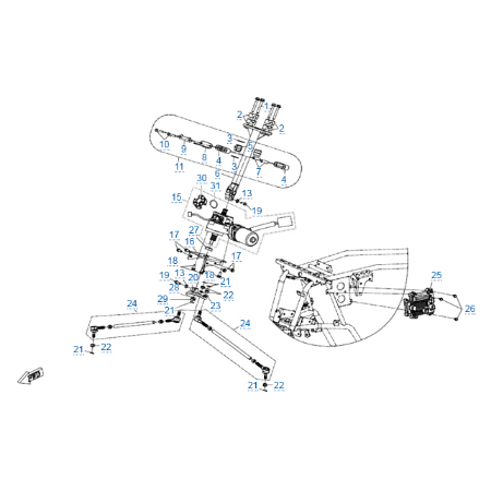 Рулевое управление (eps) для квадроцикла MOTO 400L (X4) EPS