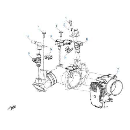 Система охлаждения двигателя для квадроцикла MOTO 1000 (X10) EPS