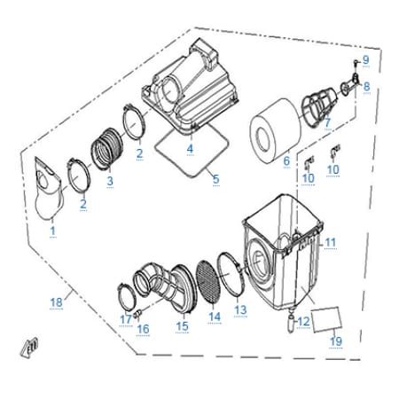 Воздушный фильтр для квадроцикла X5 Basic
