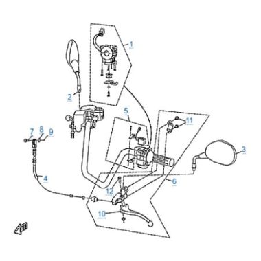 Запасные части для квадроциклов Детали руля 1