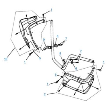 Запасные части для квадроциклов Детали руля 3