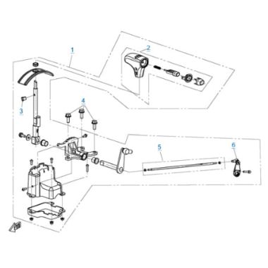 Запасные части для квадроциклов Механизм переключения передач