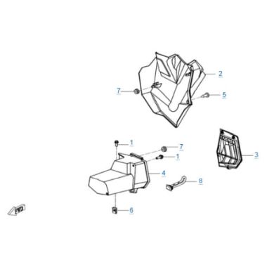 Запасные части для квадроциклов Пластиковые детали (eps)