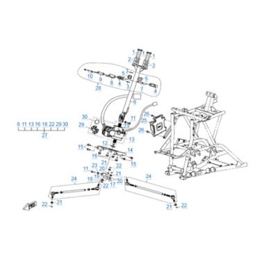 Запасные части для квадроциклов Рулевое управление (EPS)