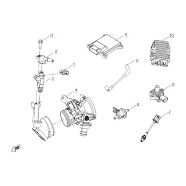 Запасные части для квадроциклов Система управления двигателем