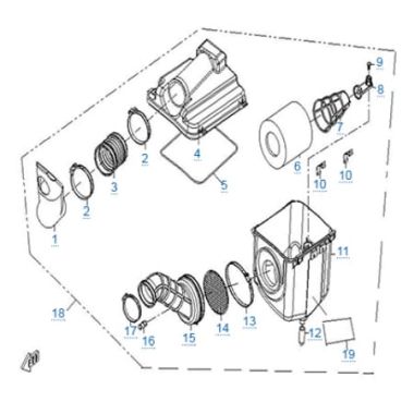 Запасные части для квадроциклов Воздушный фильтр