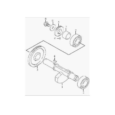 Запасные части для квадроциклов Вал балансировочный (двигатель)