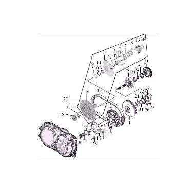 Запасные части для квадроциклов Муфта сцепления (двигатель)