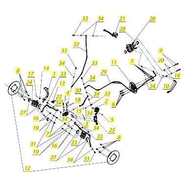 Запасные части для квадроциклов Система тормозная (до 01.03.17)