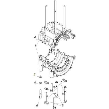 Запасные части для квадроциклов Картер двигателя K90500060