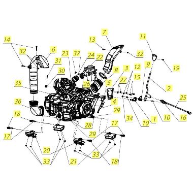 Запасные части для квадроциклов Установка двигателя (с 01.07.2015)