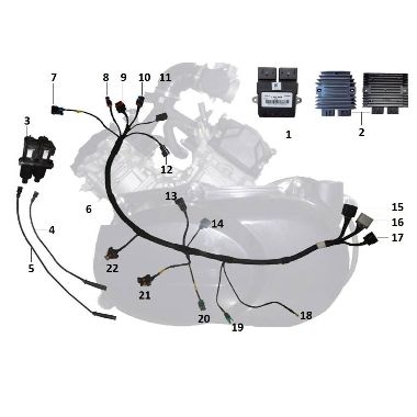 Запасные части для квадроциклов Электрооборудование двигателя