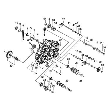 Запасные части для квадроциклов Двигатель(Левый картер(2))