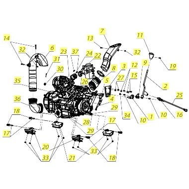 Запасные части для квадроциклов Установка двигателя