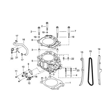 Запасные части для квадроциклов Двигатель (Цилиндр)