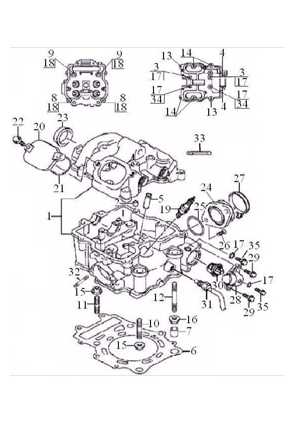 Снегоболотоход РМ 500-2 Головка блока цилиндров в сборе (двигатель)